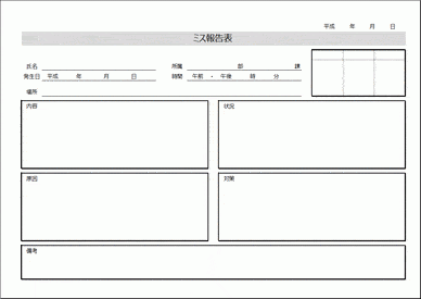 仕事のミス報告書 書き方は項目に沿って素直にありのままに対策はプラスする 無料なテンプレート