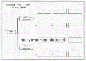 Excelで作成した連絡網